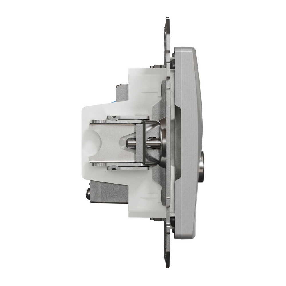 Розетка Schneider Sedna Design алюминий компьютерная RJ45 Cat.6 UTP+TV ( SDD113469T )